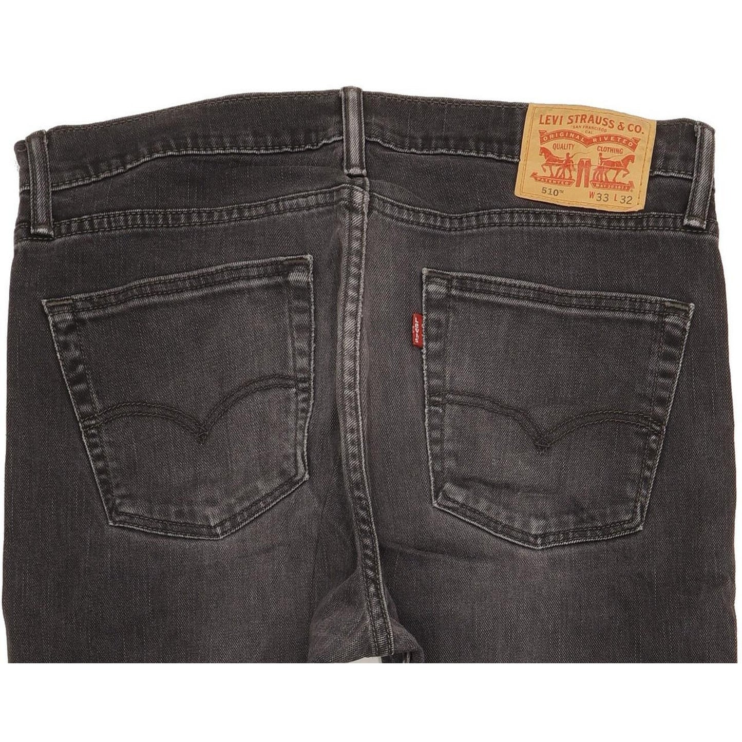 Levi's 510 Black Skinny Slim Stretch Jeans High Waisted W33 L31