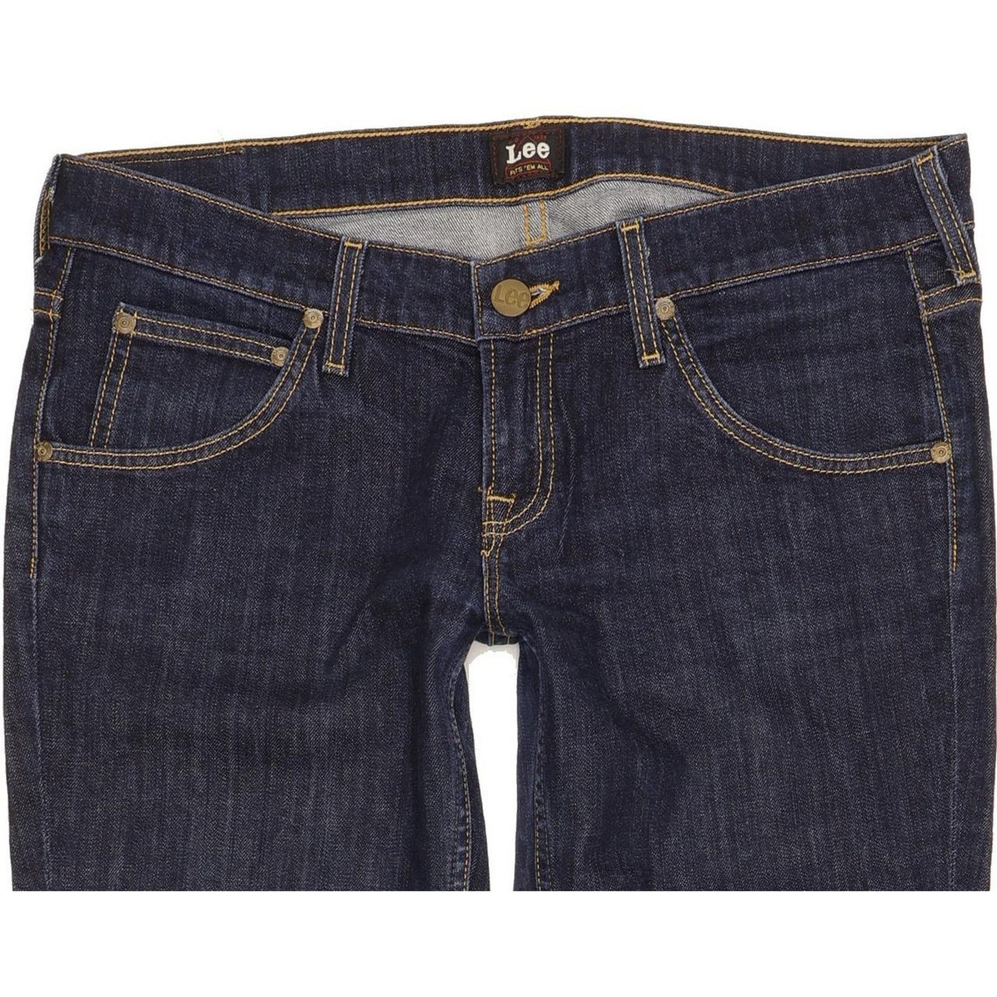 Lee Lynn Narrow Women Blue Straight Slim Stretch Jeans W31 L32