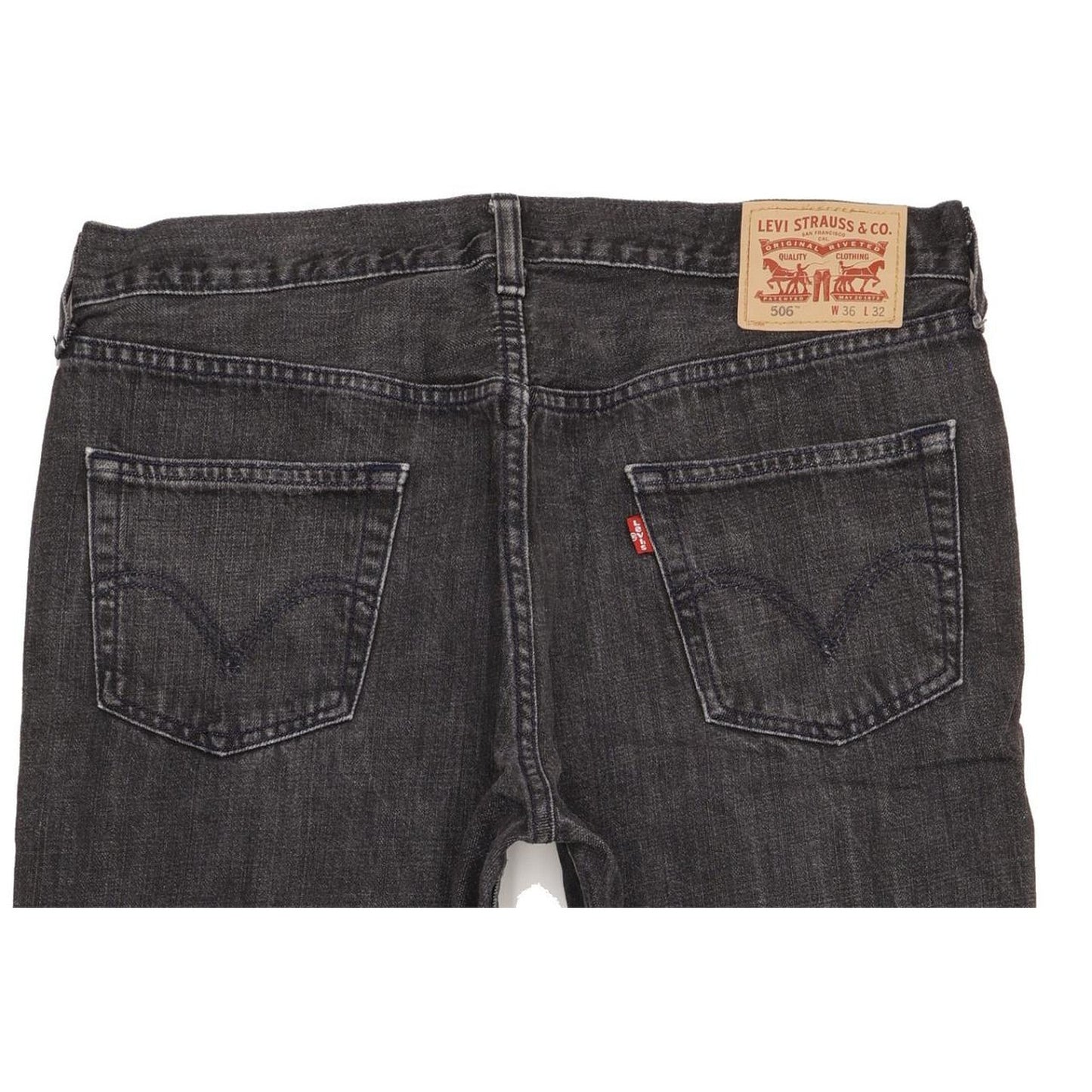 Levi's 506 Men Black Straight Regular Jeans W36 L31
