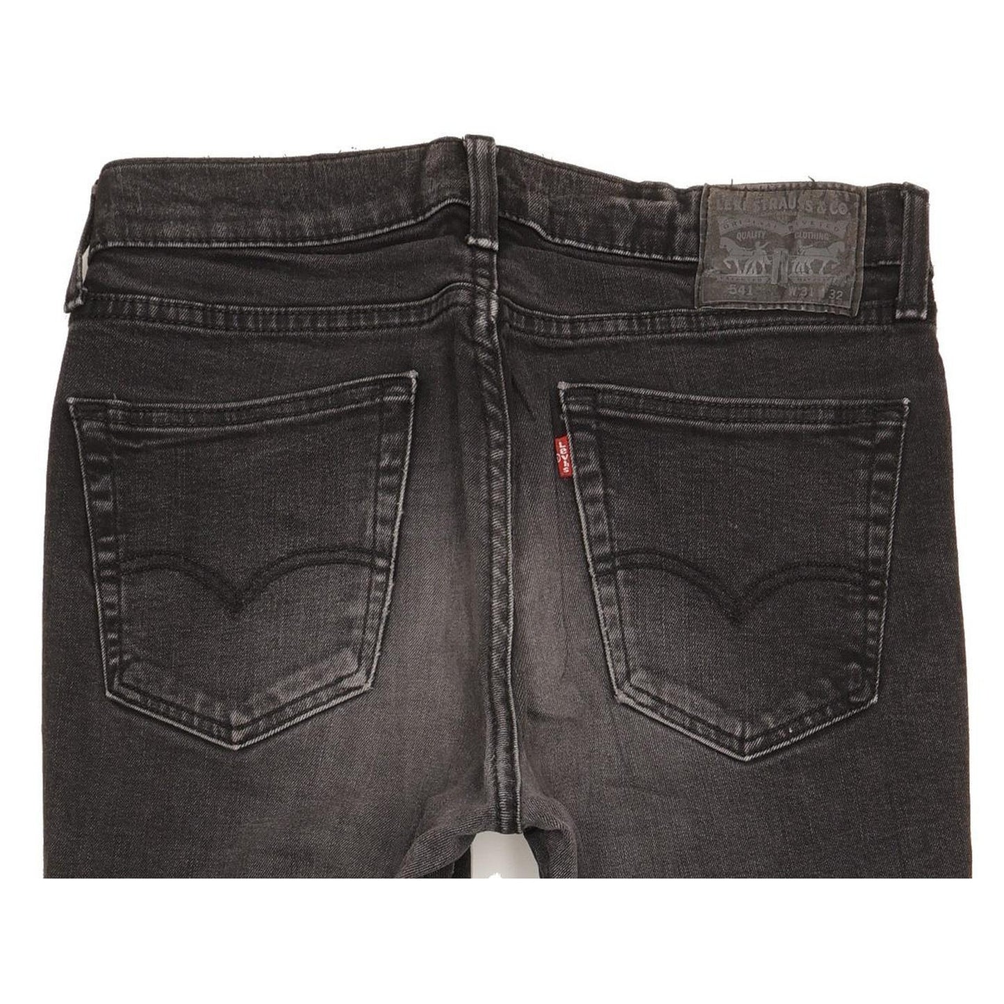 Levi's 541 Men Black Straight Regular Stretch Jeans W31 L31
