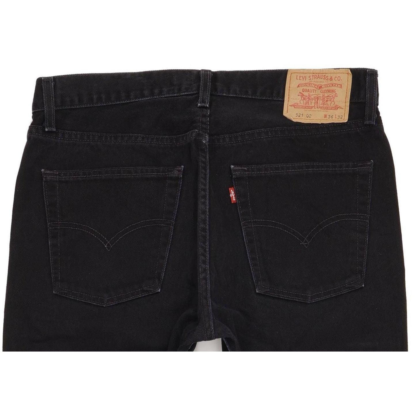 Levi's 521 Men Black Straight Regular Jeans W35 L29