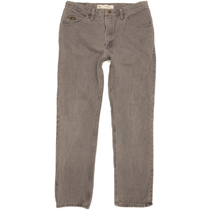 Lee Men Grey Straight Regular Jeans W33 L30
