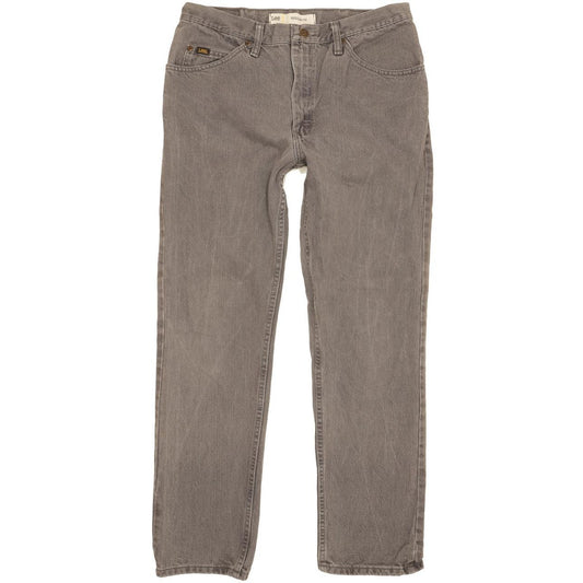 Lee Men Grey Straight Regular Jeans W33 L30