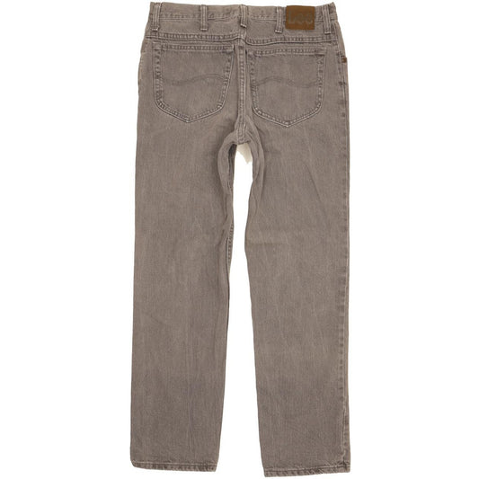 Lee Men Grey Straight Regular Jeans W33 L30
