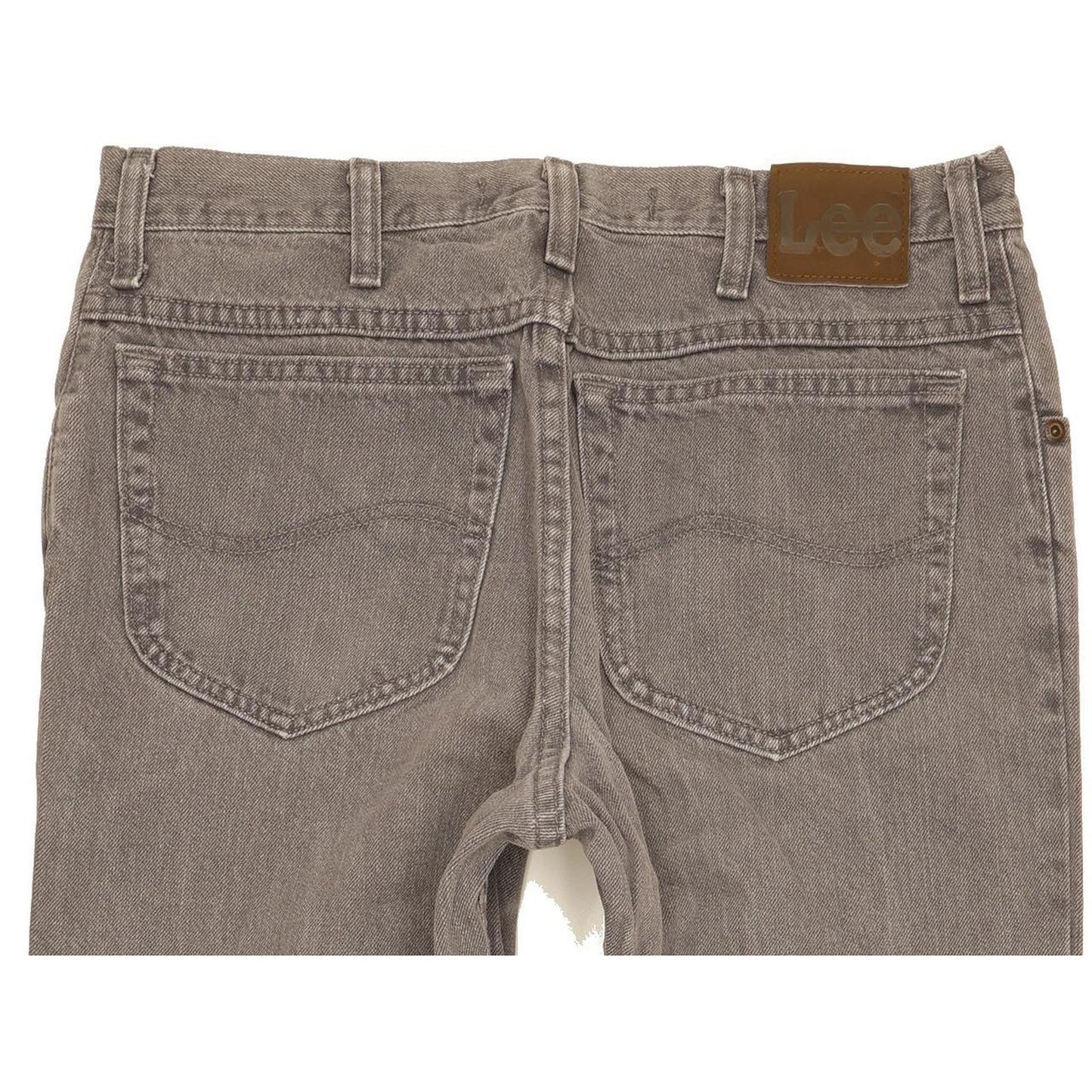 Lee Men Grey Straight Regular Jeans W33 L30