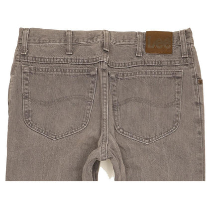 Lee Men Grey Straight Regular Jeans W33 L30