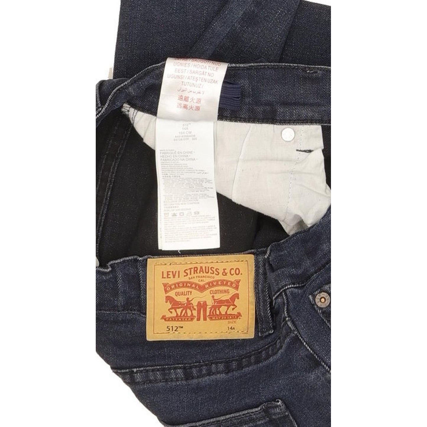 Levi's 512 Kids Blue Tapered Slim Stretch Jeans W28 L30