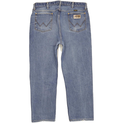 Wrangler Men Blue Straight Regular Jeans W37 L27