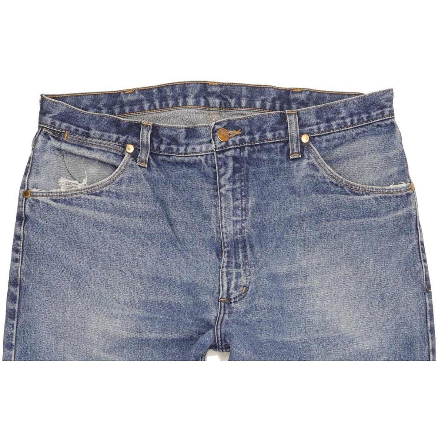 Wrangler Men Blue Straight Regular Jeans W37 L27