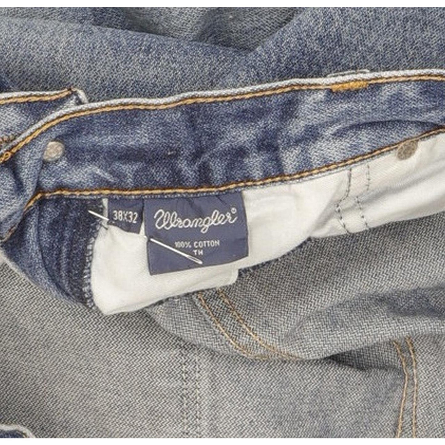 Wrangler Men Blue Straight Regular Jeans W37 L27