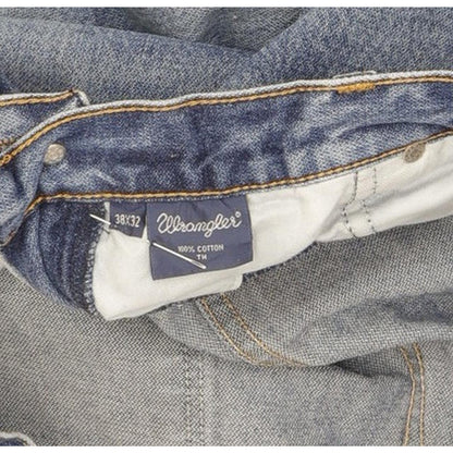 Wrangler Men Blue Straight Regular Jeans W37 L27
