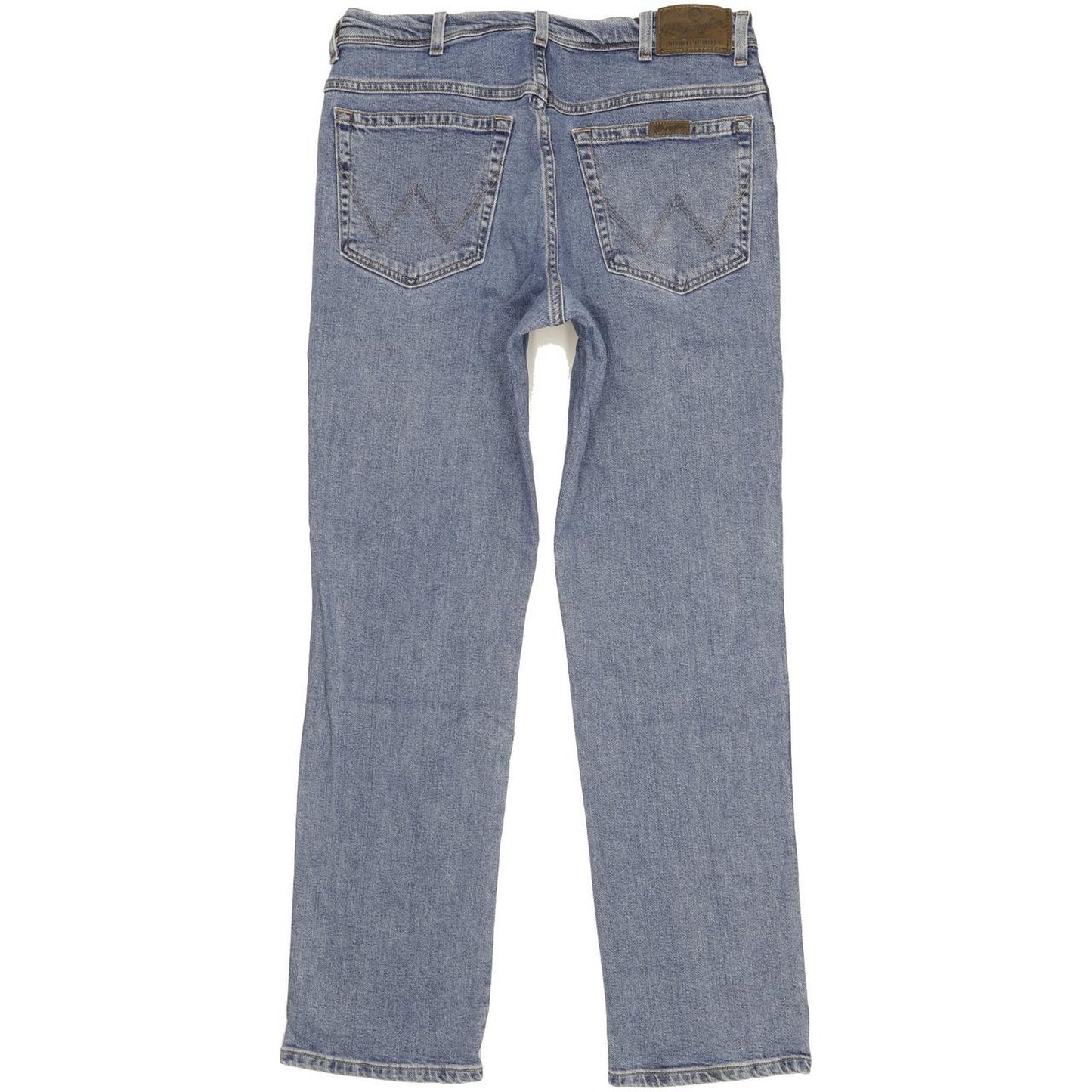 Wrangler Durable Quality Men Blue Straight Regular Stretch Jeans W34 L31