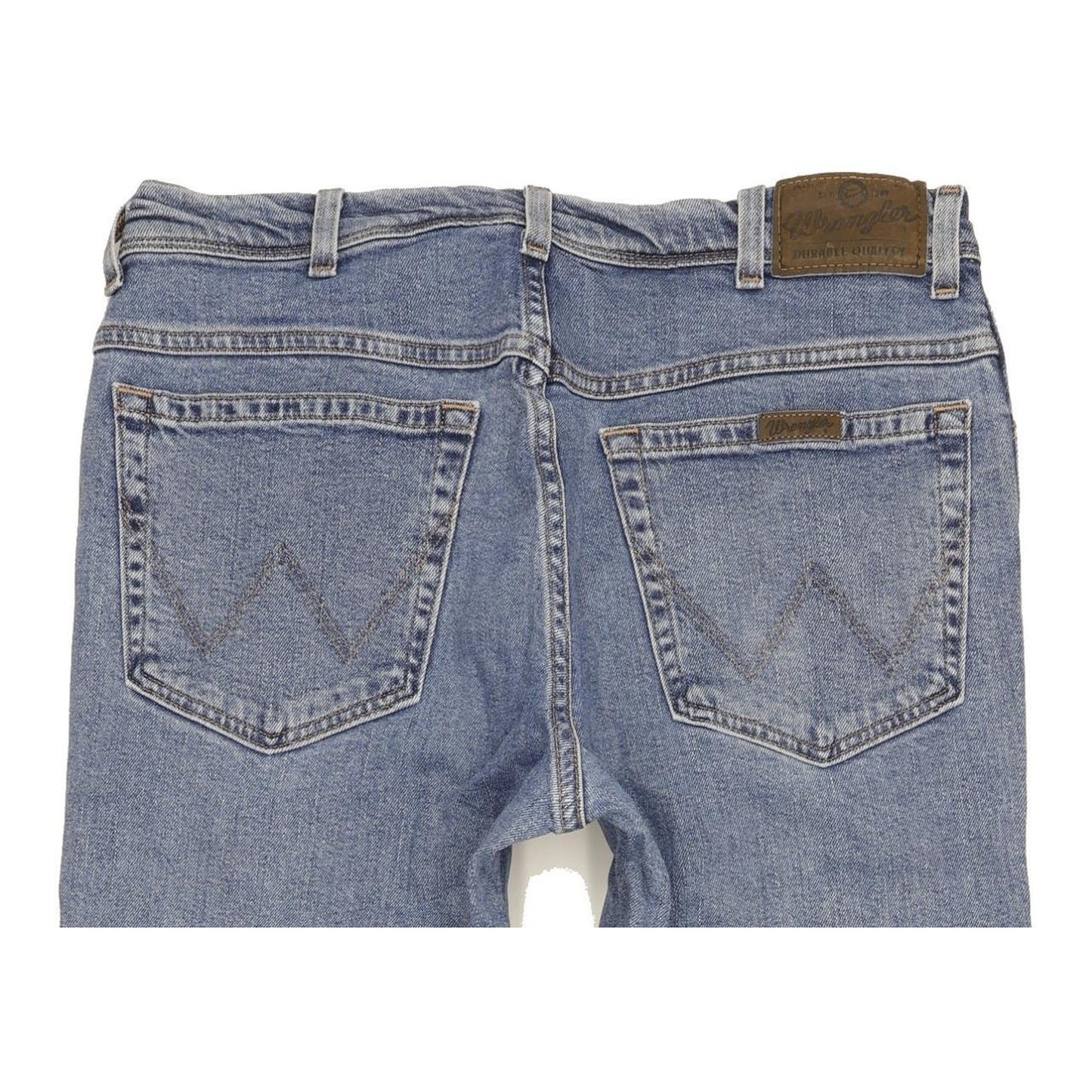 Wrangler Durable Quality Men Blue Straight Regular Stretch Jeans W34 L31