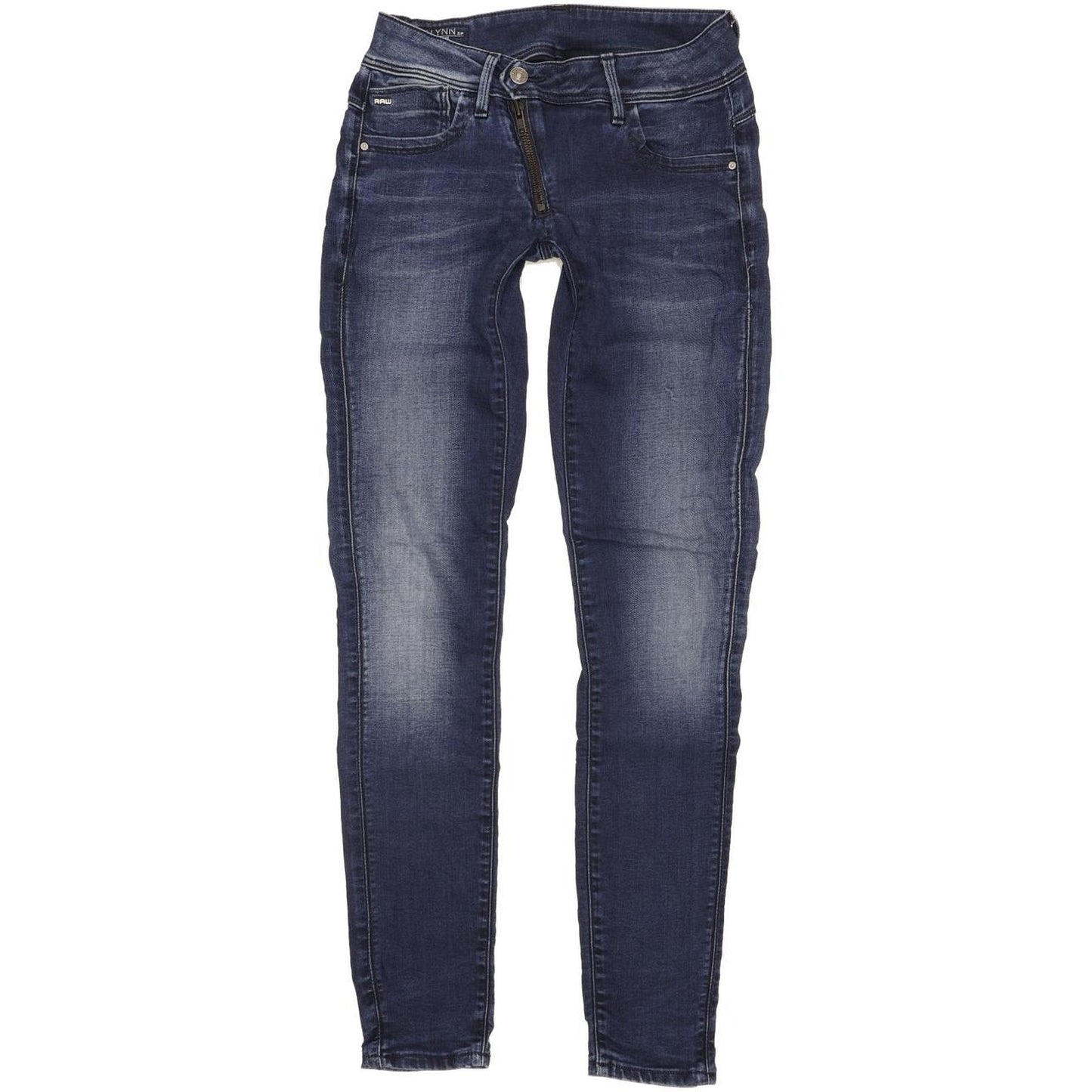 G-Star Lynn Mid Women Blue Skinny Slim Stretch Jeans W28 L33