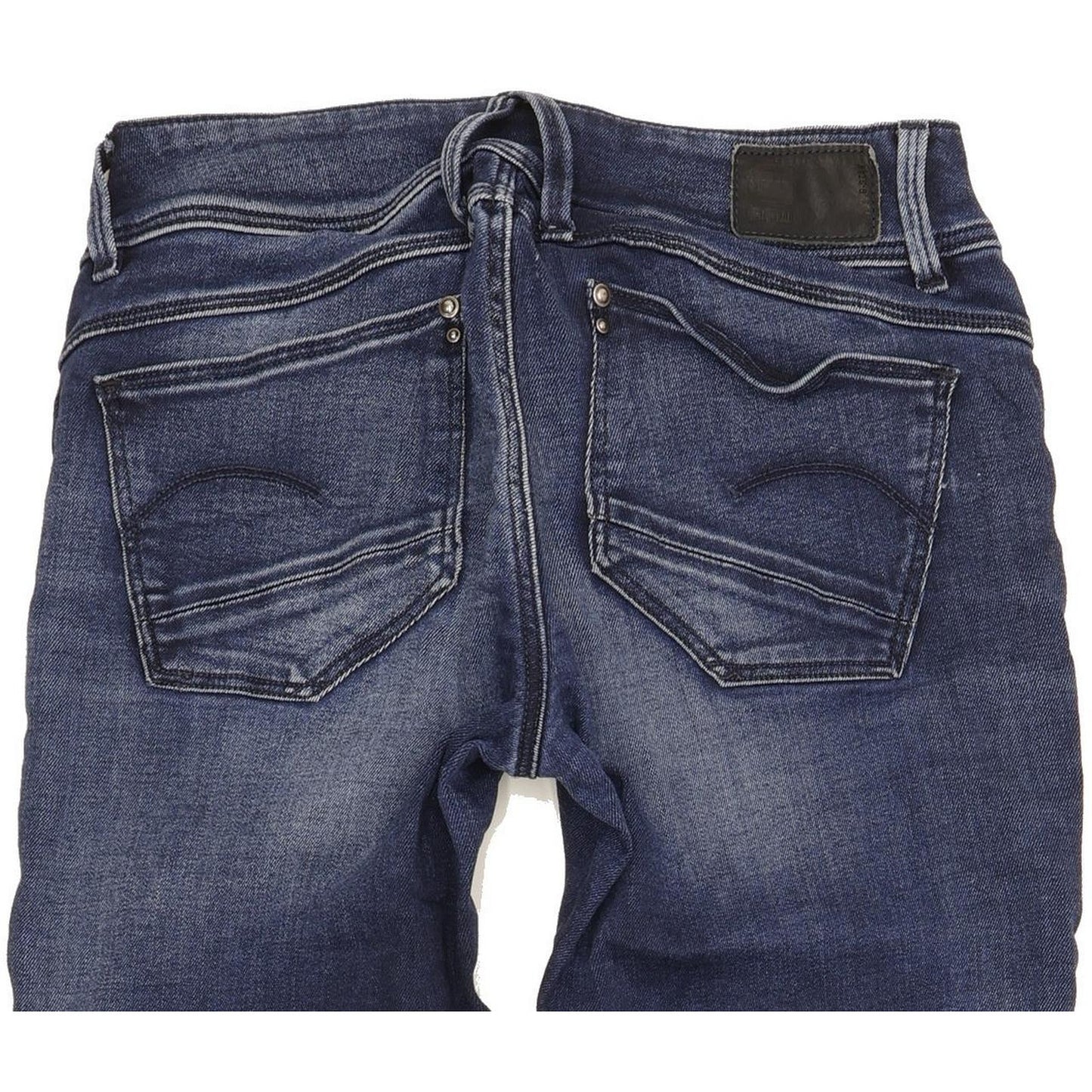 G-Star Lynn Mid Women Blue Skinny Slim Stretch Jeans W28 L33