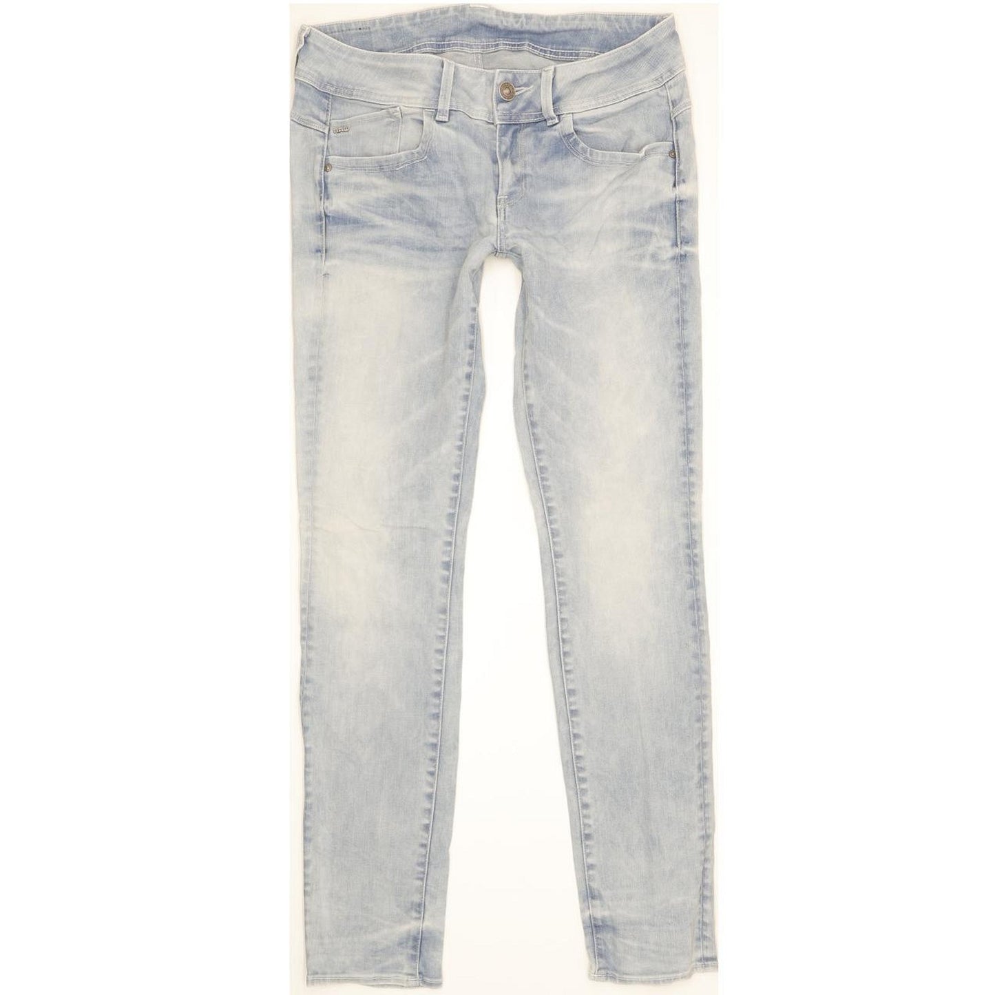 G-Star Lynn Mid Women Blue Skinny Slim Stretch Jeans W30 L31