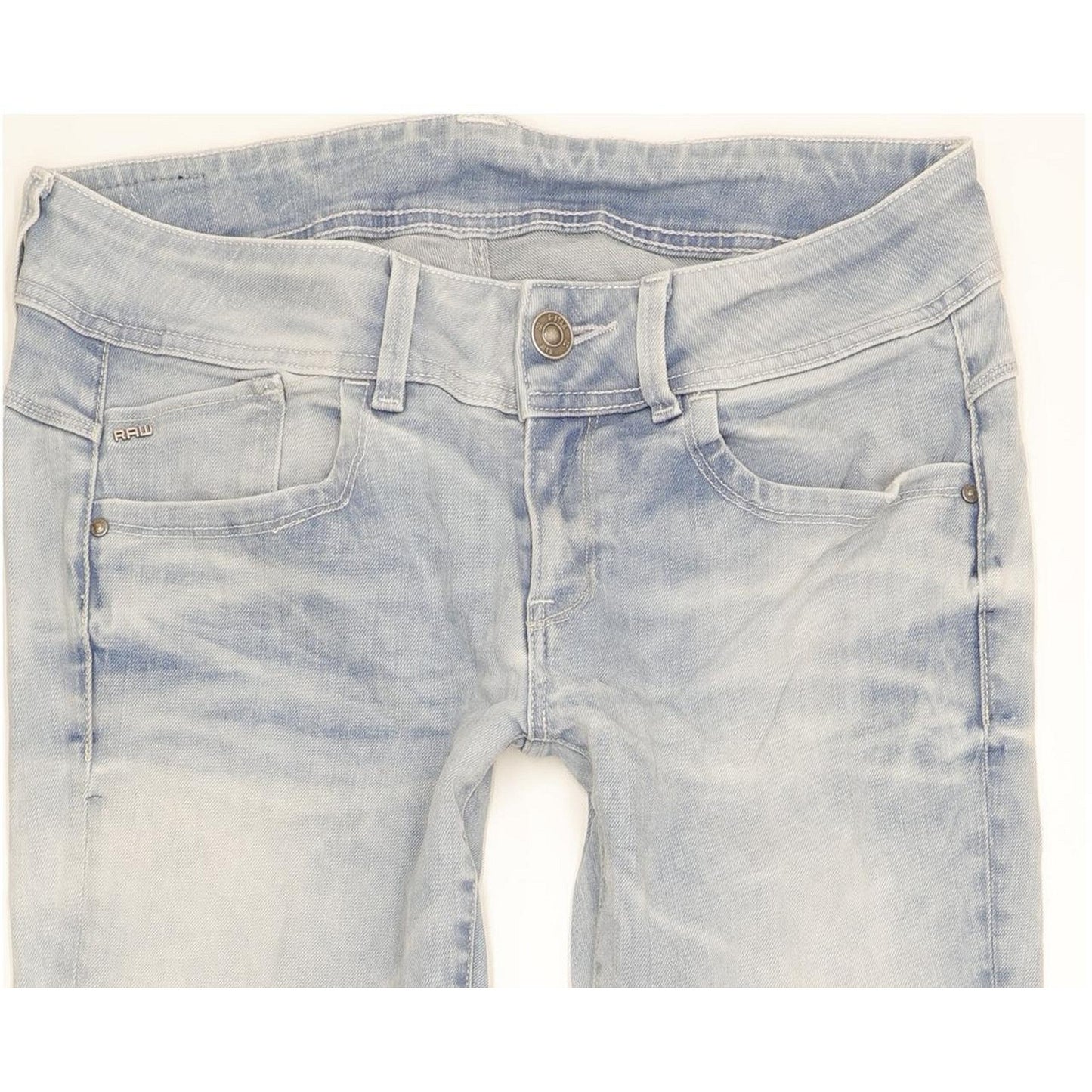 G-Star Lynn Mid Women Blue Skinny Slim Stretch Jeans W30 L31