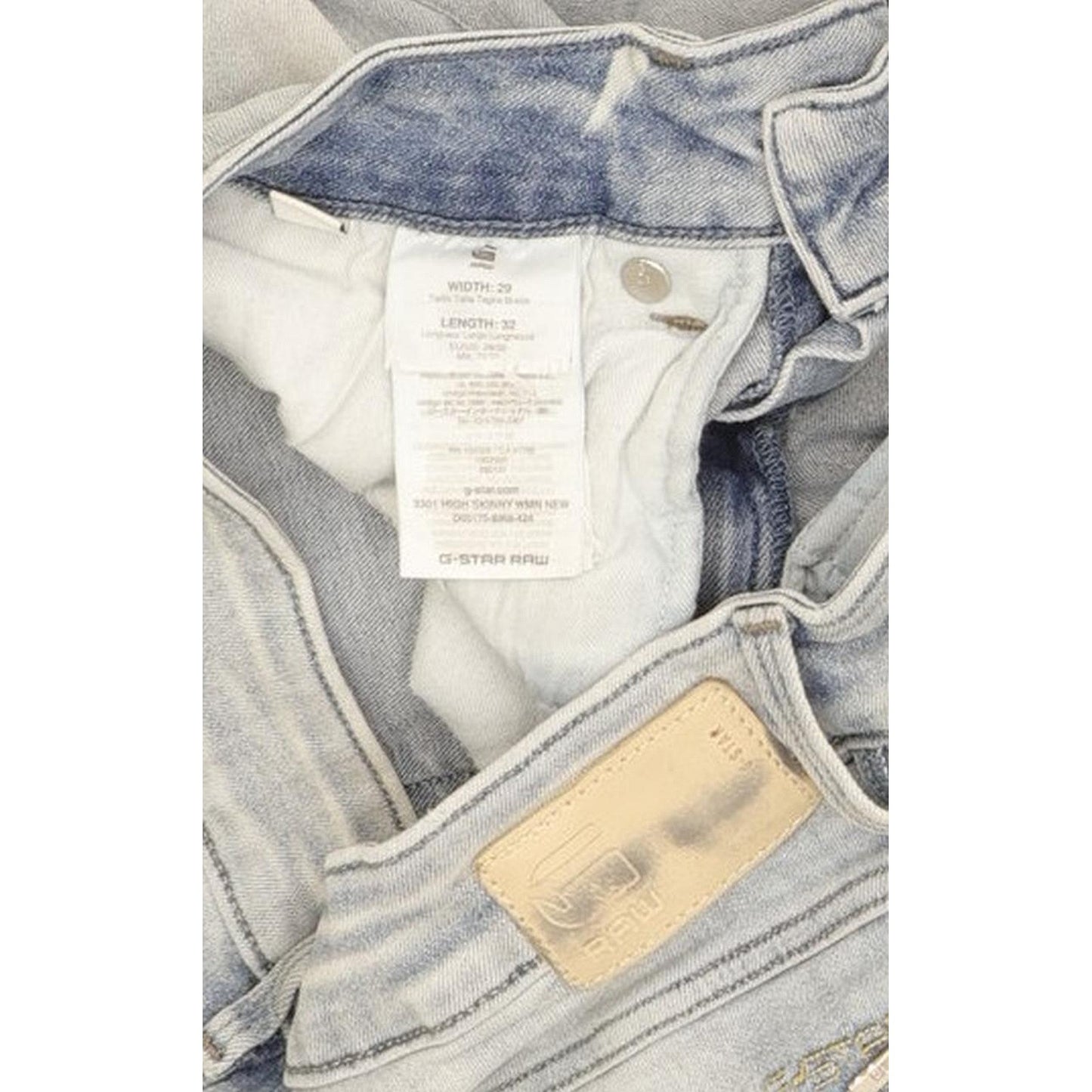 G-Star 3301 High Women Blue Skinny Slim Stretch Jeans W29 L31