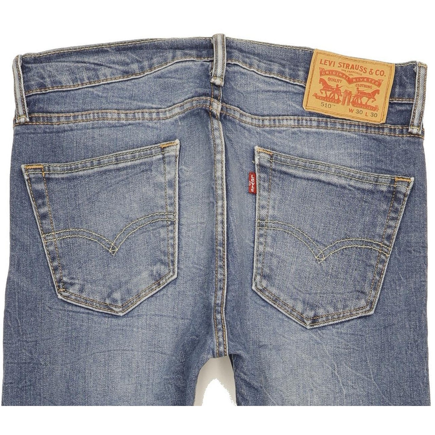 Levi's 510 Men Blue Skinny Slim Stretch Jeans W30 L29