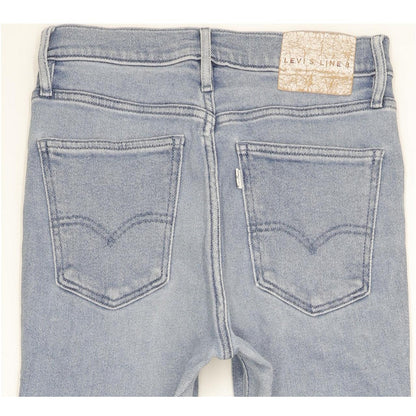 Levi's Line 8 Blue Skinny Slim Jeans High Waisted W27 L29