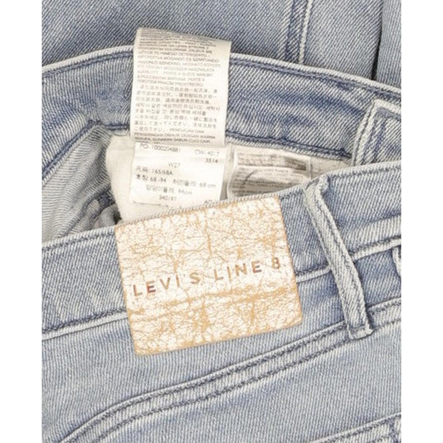 Levi's Line 8 Blue Skinny Slim Jeans High Waisted W27 L29