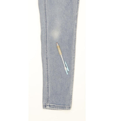 Levi's Line 8 Blue Skinny Slim Jeans High Waisted W27 L29