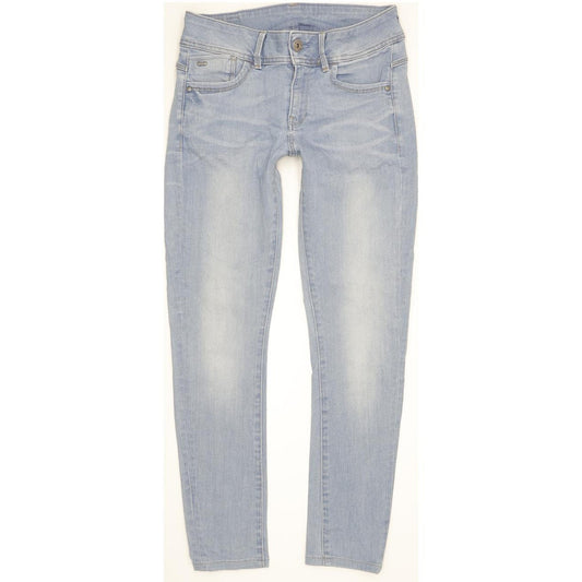 G-Star Lynn Mid Women Blue Skinny Slim Stretch Jeans W29 L28