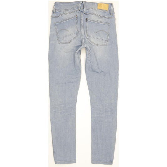 G-Star Lynn Mid Women Blue Skinny Slim Stretch Jeans W29 L28