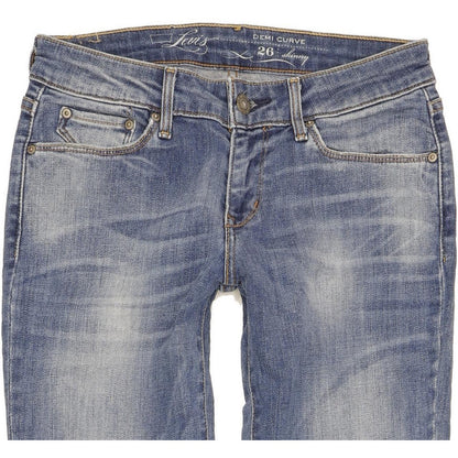 Levi's Demi Curve Women Blue Skinny Slim Stretch Jeans W26 L33