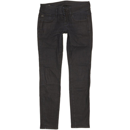 G-Star Lynn Mid Women Navy Skinny Slim Stretch Jeans W27 L30