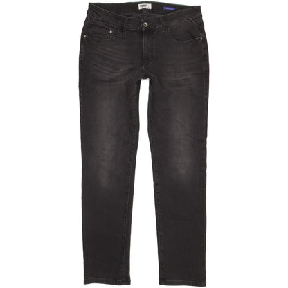 Pioneer Eric Men Black Straight Slim Stretch Jeans W34 L32