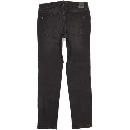 Pioneer Eric Men Black Straight Slim Stretch Jeans W34 L32