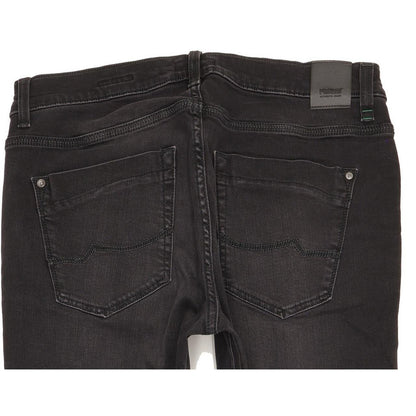 Pioneer Eric Men Black Straight Slim Stretch Jeans W34 L32