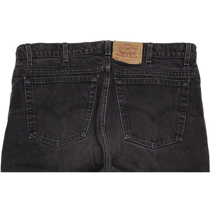 Levi's 550 Made in USA Men Black Tapered Relaxed Jeans W40 L30