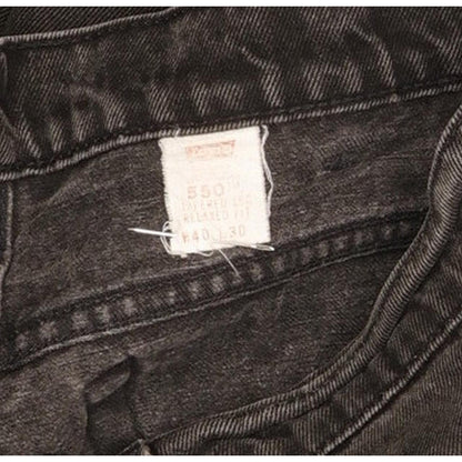 Levi's 550 Made in USA Men Black Tapered Relaxed Jeans W40 L30