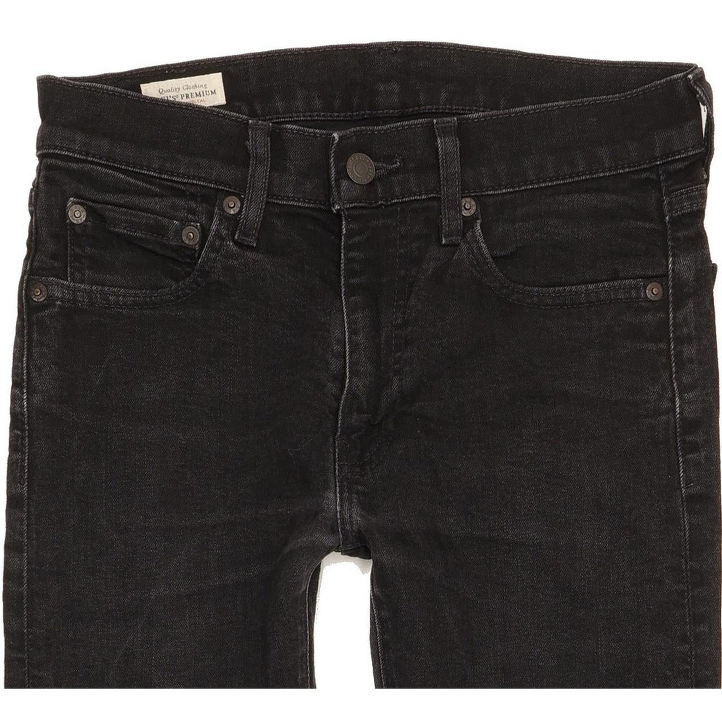 Levi's 519 Men Black Skinny Slim Stretch Jeans W30 L29