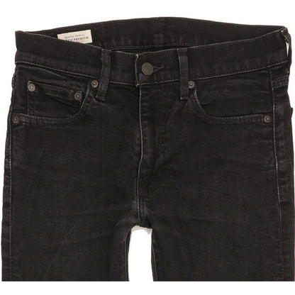 Levi's 519 Men Black Skinny Slim Stretch Jeans W30 L29
