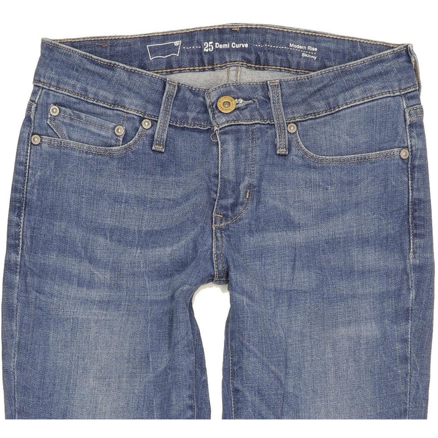 Levi's Demi Curve Women Blue Skinny Slim Stretch Jeans W25 L30