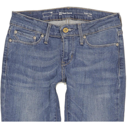 Levi's Demi Curve Women Blue Skinny Slim Stretch Jeans W25 L30