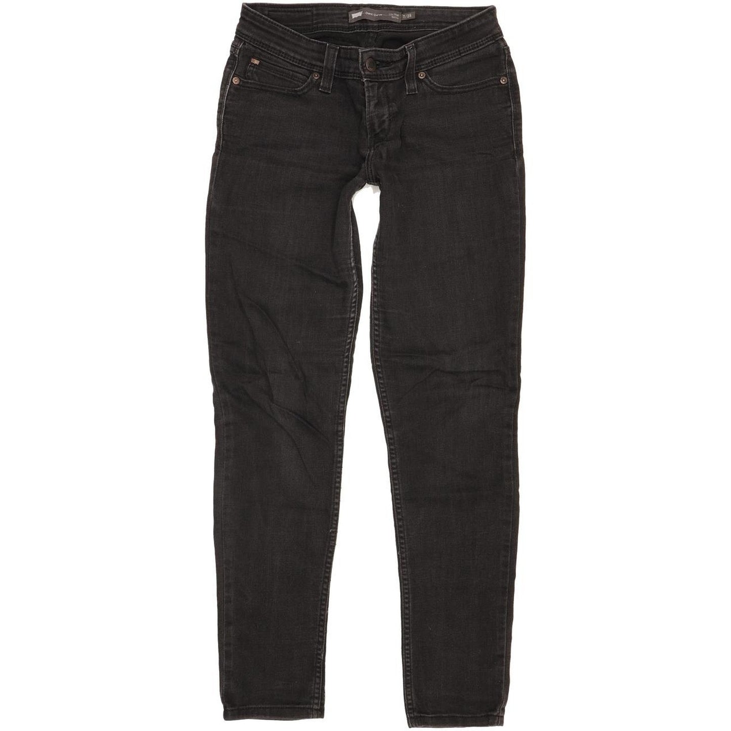 Levi's Demi Curve Women Black Skinny Slim Stretch Jeans W28 L31