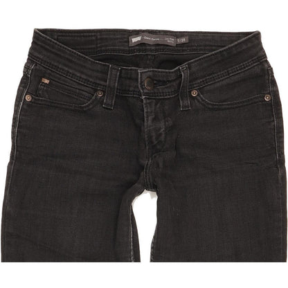 Levi's Demi Curve Women Black Skinny Slim Stretch Jeans W28 L31