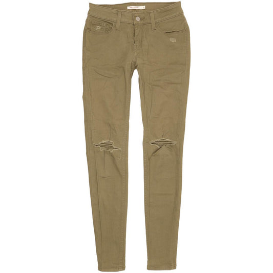 Levi's 535 Women Green Skinny Slim Stretch Jeans W26 L30