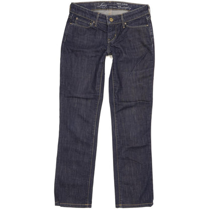 Levi's Demi Curve Women Blue Straight Slim Stretch Jeans W25 L28
