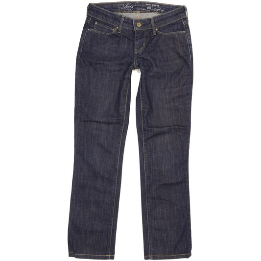 Levi's Demi Curve Women Blue Straight Slim Stretch Jeans W25 L28