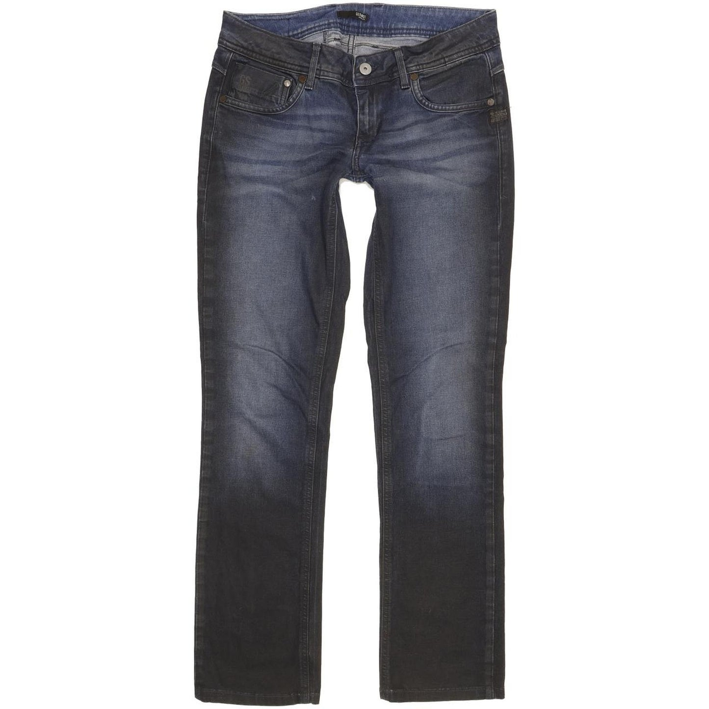 G-Star Women Blue Straight Slim Stretch Jeans W29 L30