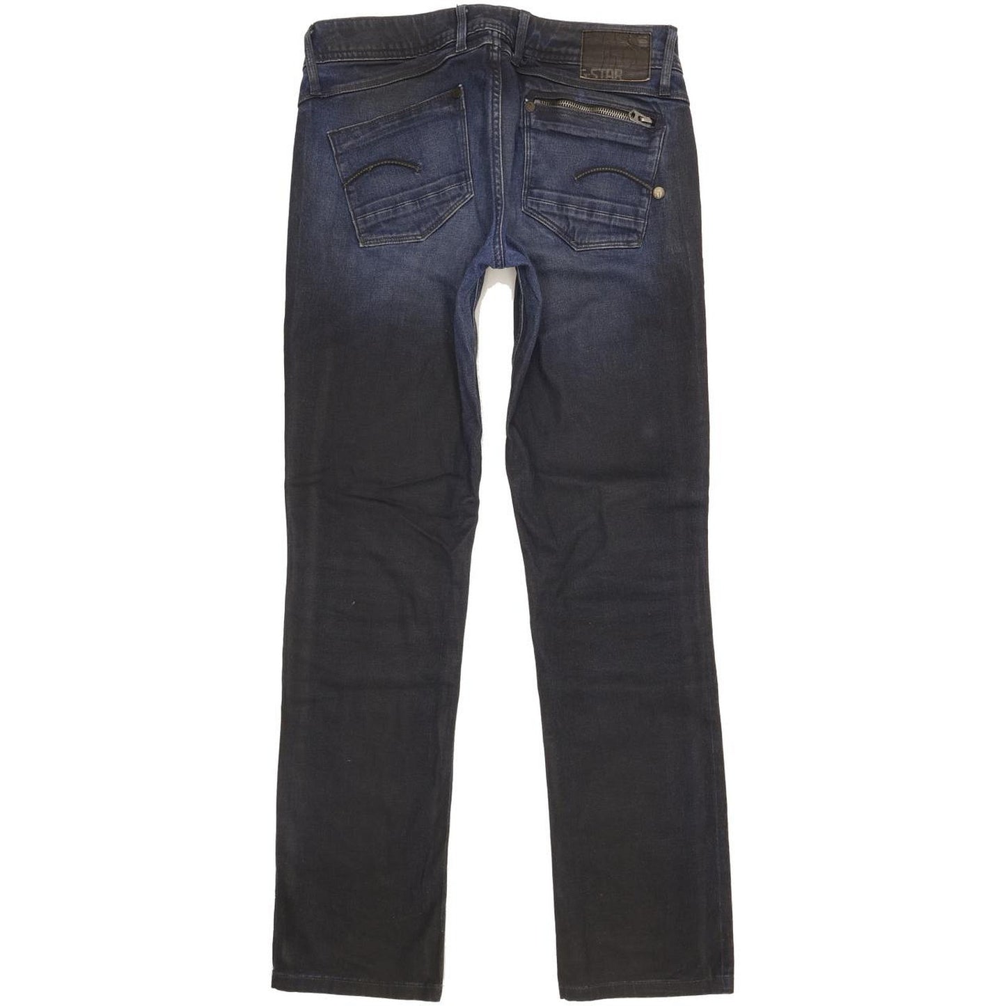 G-Star Women Blue Straight Slim Stretch Jeans W29 L30