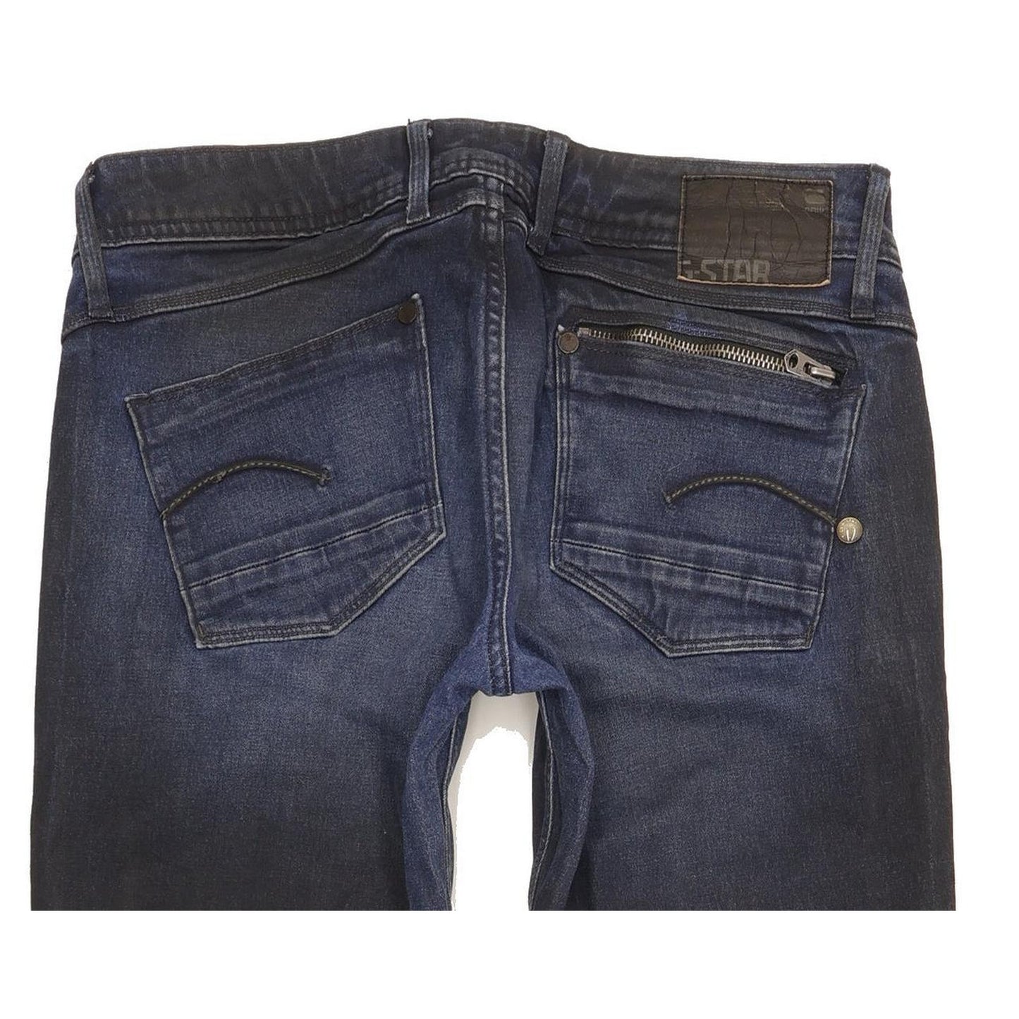 G-Star Women Blue Straight Slim Stretch Jeans W29 L30