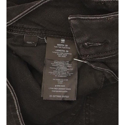 G-Star Lynn Mid Women Black Skinny Slim Stretch Jeans W29 L28