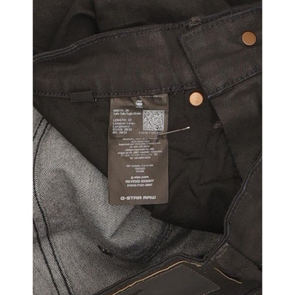 G-Star Revend Men Black Skinny Slim Stretch Jeans W29 L32