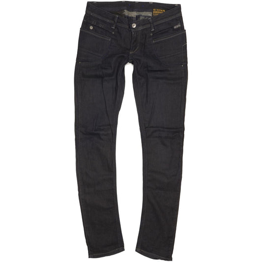 G-Star Women Navy Straight Slim Stretch Jeans W30 L33